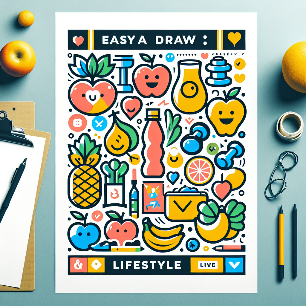 Ide Kreatif Poster Gaya Hidup Sehat yang Mudah Digambar untuk Pemula